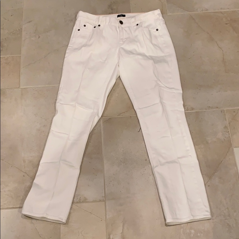 J Crew white jeans